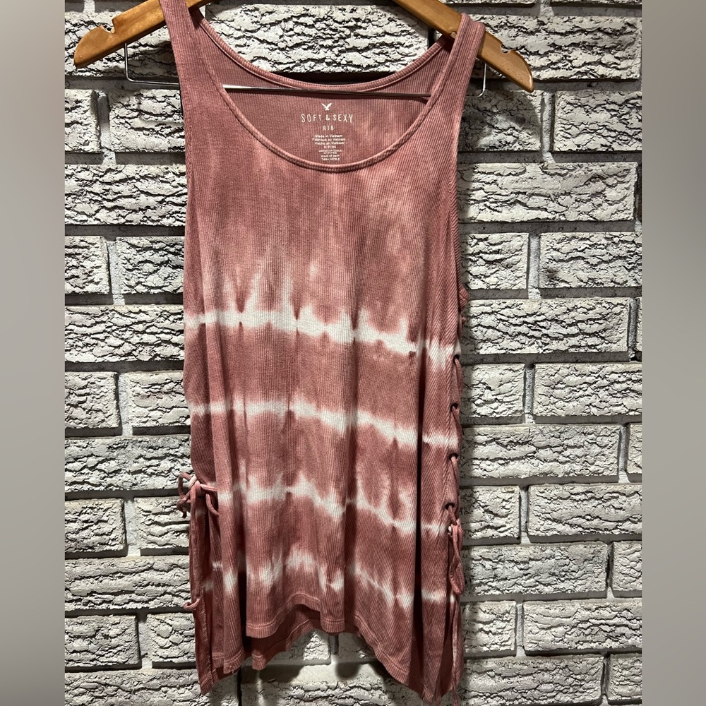 Soft & Sexy Tie-Dye Tank - Dusty Rose